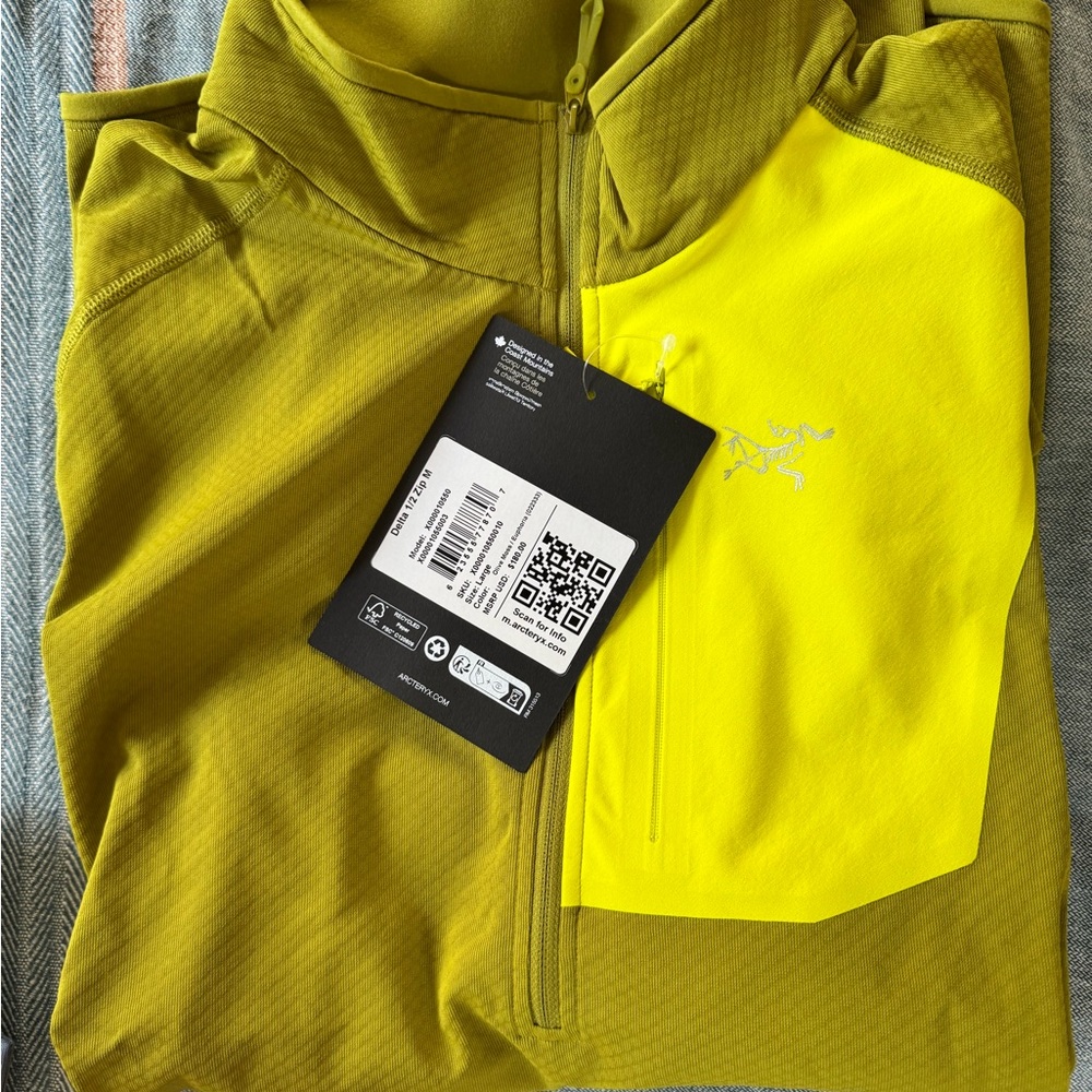 Arc'teryx Olive Green Delta 1/2 Zip